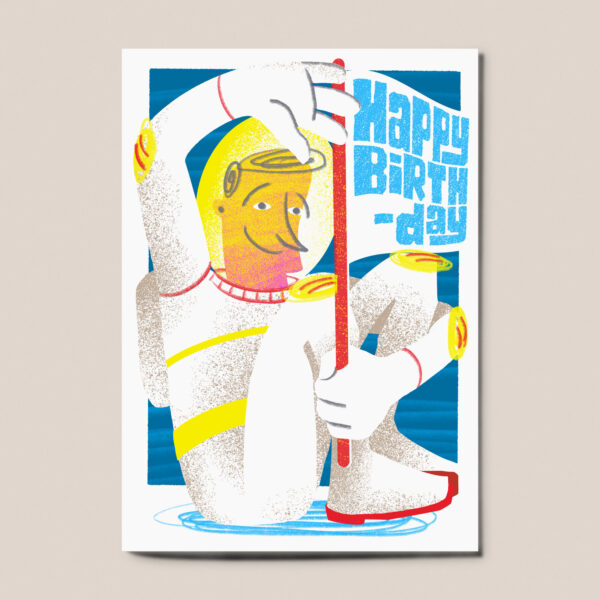 Astronaut Birthday Card