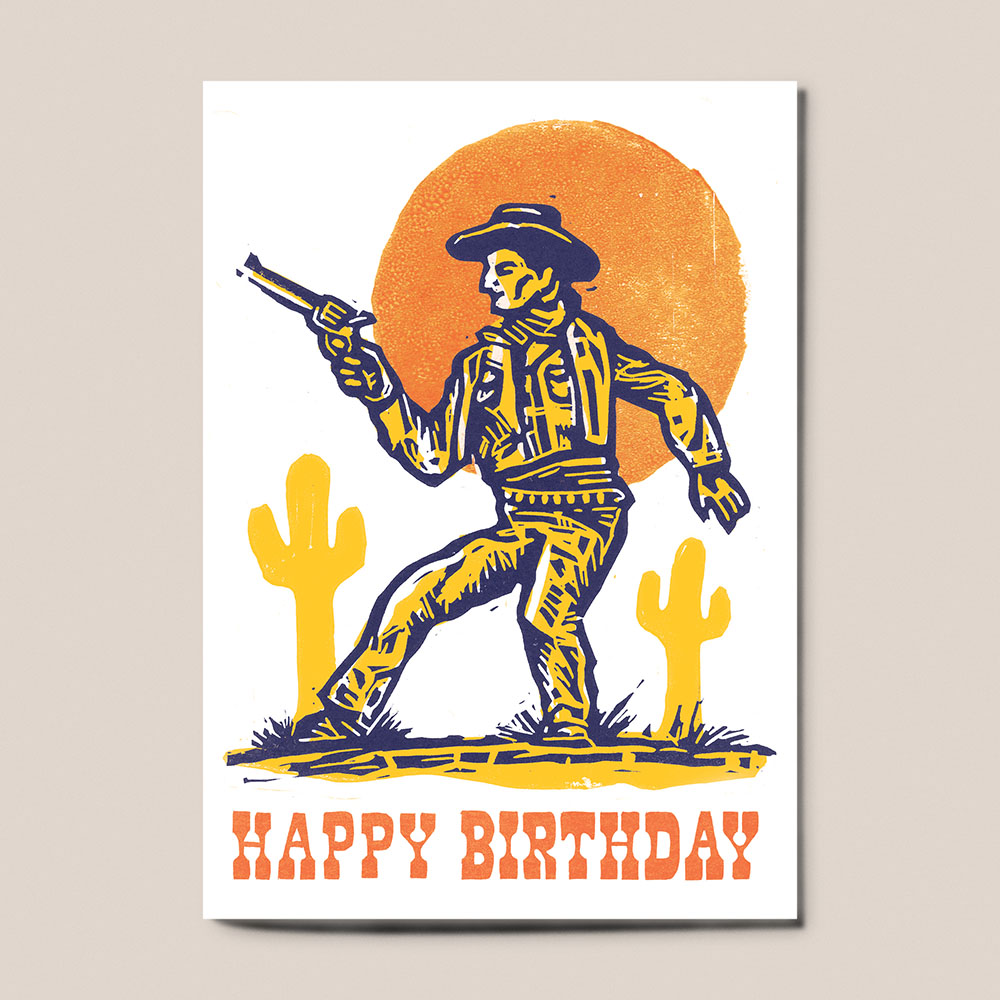 Cowboy Birthday Card